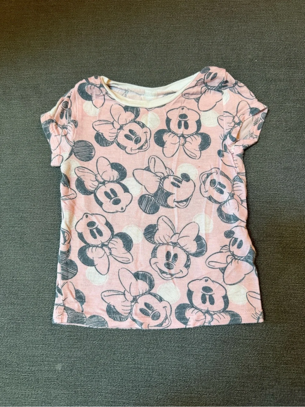 Pink Minnie Short Sleeve Pajama set